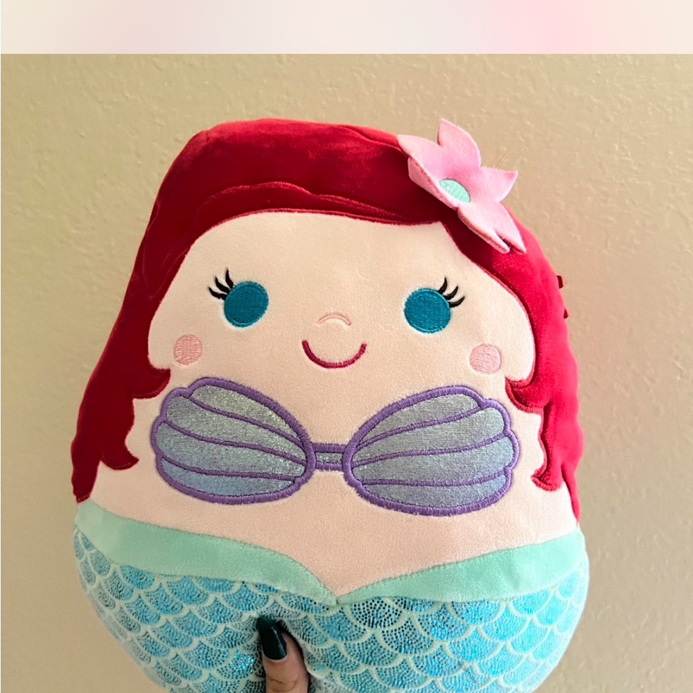 Squishmallows Red and Blue Mermaid Plush